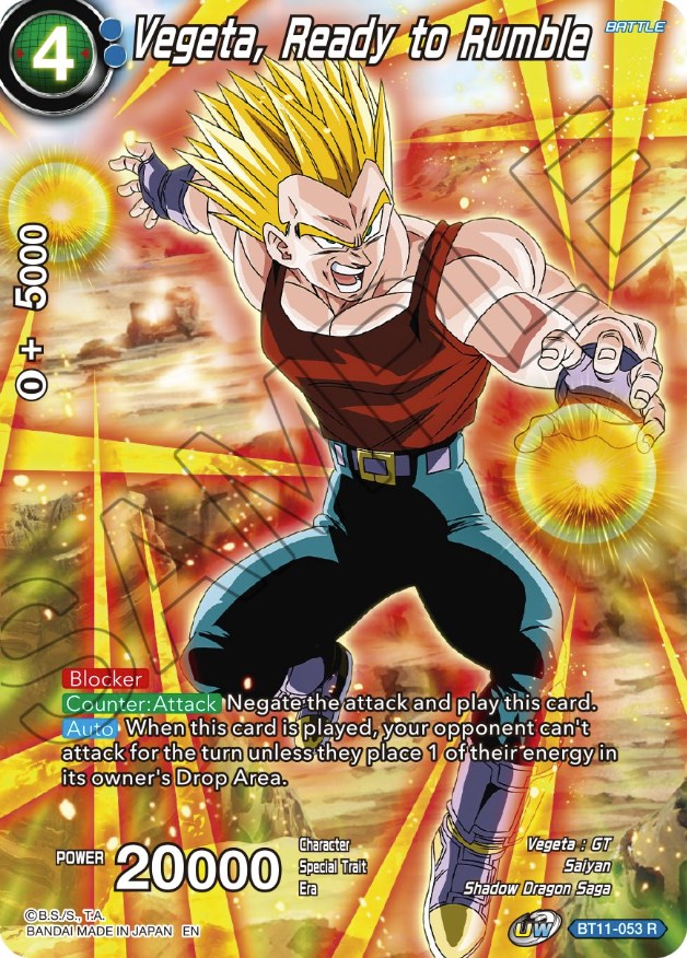 Vegeta, Ready to Rumble (BT11-053) [Theme Selection: History of Vegeta]