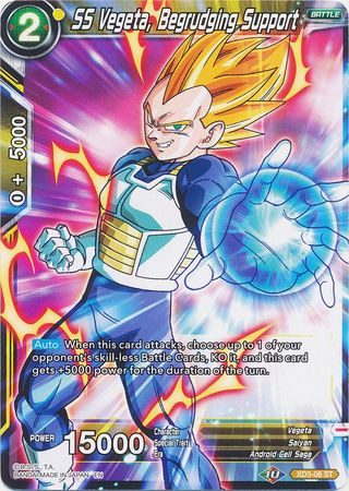 SS Vegeta, Begrudging Support (XD3-06) [The Ultimate Life Form]