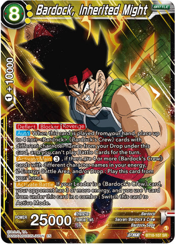 Bardock, Inherited Might (BT18-107) [Dawn of the Z-Legends]