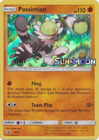 Passimian (SM12) (Staff Prerelease Promo) [Sun & Moon: Black Star Promos]