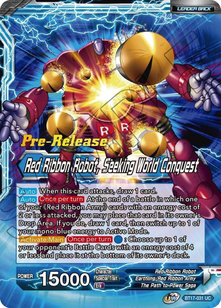 Commander Red // Red Ribbon Robot, Seeking World Conquest (BT17-031) [Ultimate Squad Prerelease Promos]