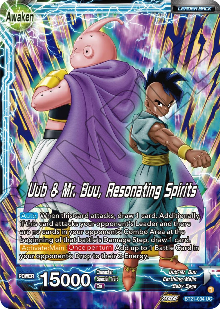 Uub // Uub & Mr. Buu, Resonating Spirits (BT21-034) [Wild Resurgence]