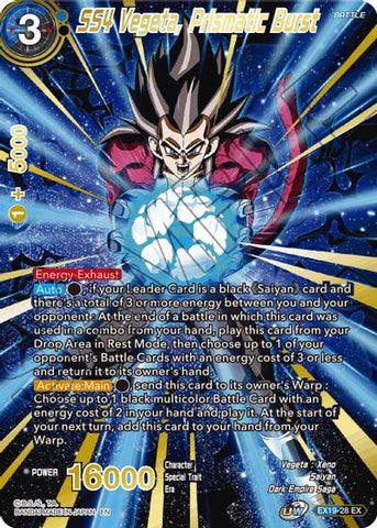 SS4 Vegeta, Prismatic Burst (EX19-28) [Special Anniversary Set 2021]