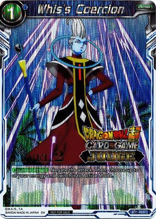 Whis's Coercion (Level 2) (BT1-055) [Judge Promotion Cards]
