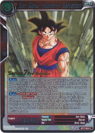 Son Goku, Heavenly Salvation (BT7-004_PR) [Assault of the Saiyans Prerelease Promos]