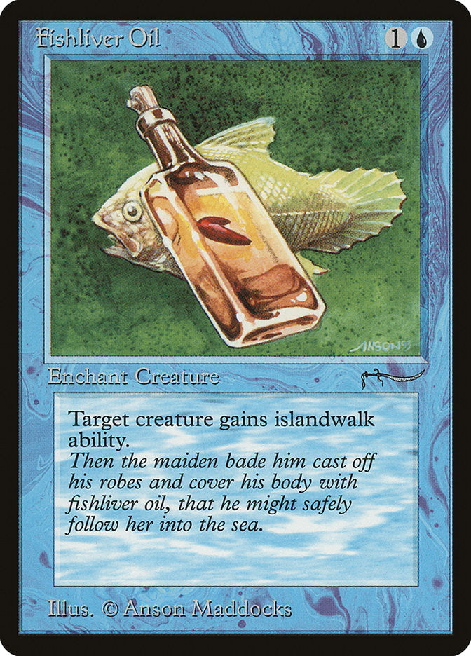 Magic the Gathering Arabian Nights Common Fishliver Oil [Dark Version] [Lightly Played]