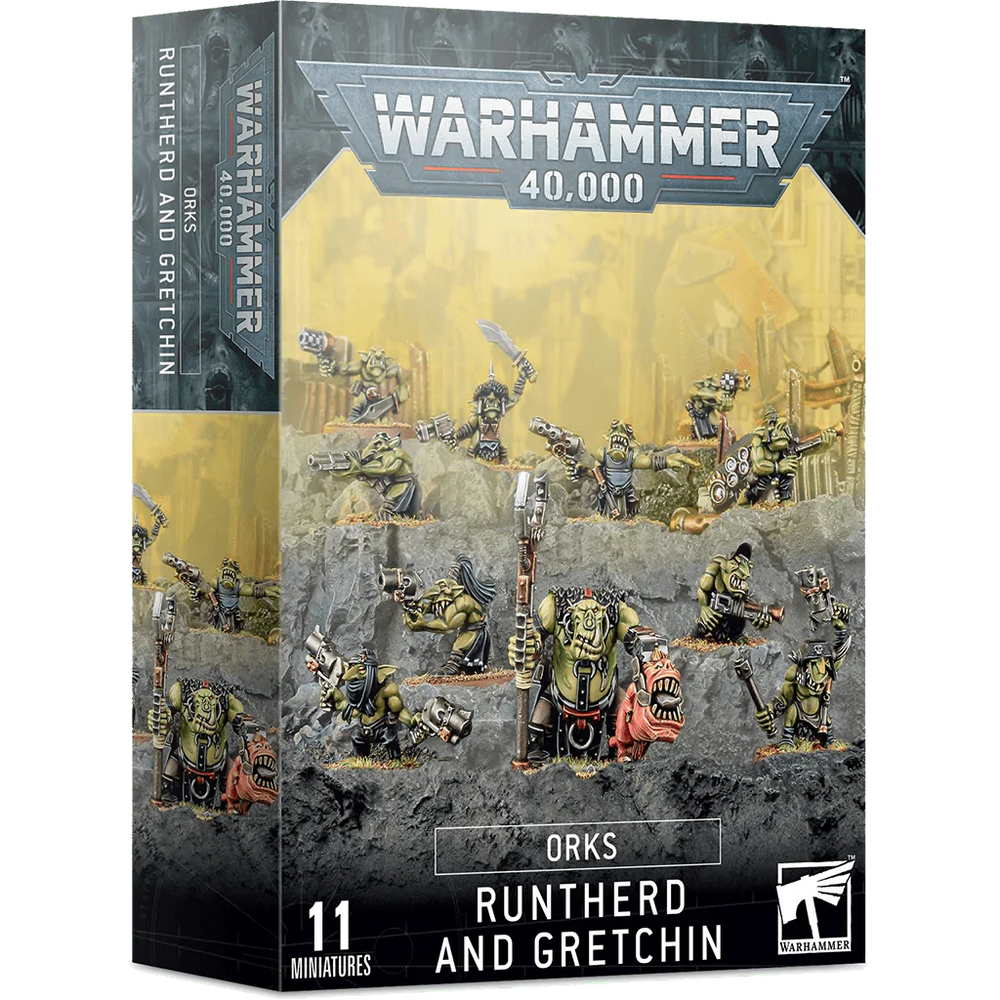 Warhammer Runtherd and Gretchin