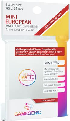 Matte Sleeves: Mini European (46x71mm)