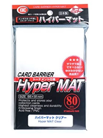 KMC 80pc Card Barrier Hyper Mat Sleeves