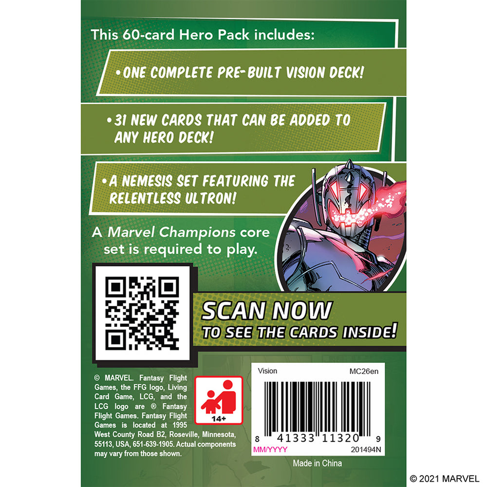 Marvel Champions:  Vision Hero Pack