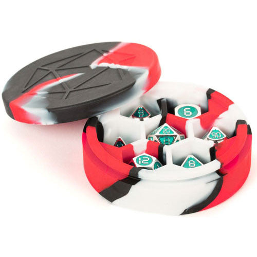 Dice Case: Red/White/Black
