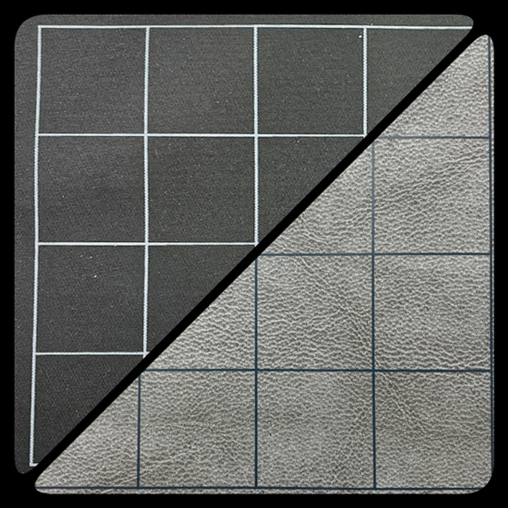 Chessex Reversible Battlemat 1" Black/Grey Squares (23.5" x 26")