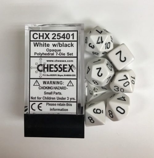 Chessex Opaque 7-Die Set