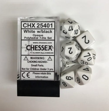 Chessex Opaque 7-Die Set